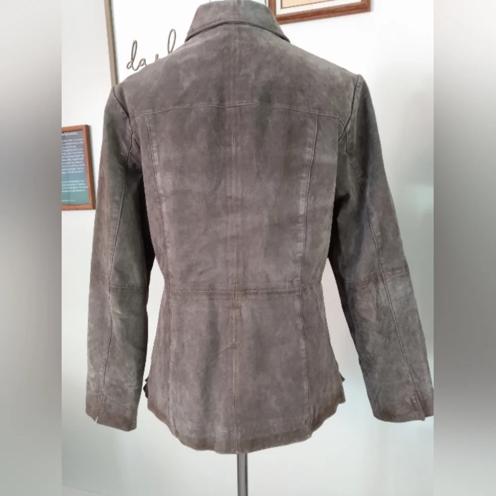 Spiegel Suede Leather Blazer, M - Picture 3 of 9